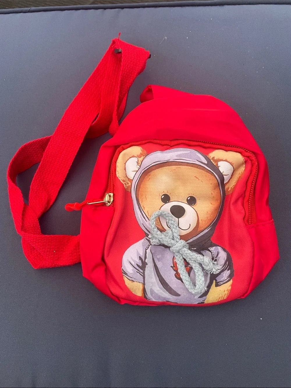 Red Teddy Bear Kids Mini Sling Bag